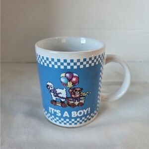 Vintage It’s A Boy Blue Mug Teddy Bear